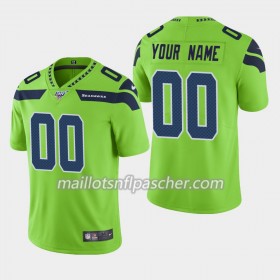Maillot Seattle Seahawks Custom Nike Vert 100th - Homme